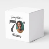 Bold 70th Birthday Party Photo Favor Bedankdoosjes (Voorkant Zijde)