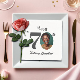 Bold 70th Birthday Party Photo Servet