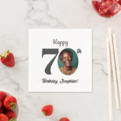 Bold 70th Birthday Party Photo Servet (Insitu)