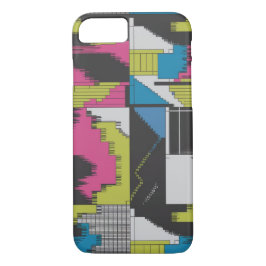Bold 80s Abstract Geometric Pattern iPhone 8/7 Hoesje