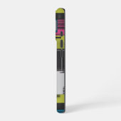 Bold 80s Abstract Geometric Pattern iPhone 16 Hoesje (Linkerkant)