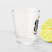 Bold 80th Birthday Photo Shot Glas (Links)