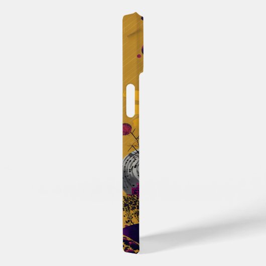 Bold Abstract Floral Art Phone Case - Vibrant Mode (Achterkant / Rechts)