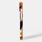 Bold Abstract Floral Art Phone Case - Vibrant Mode (Achterkant / Links)