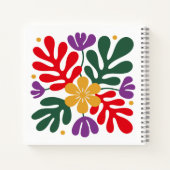 Bold Abstract Notebook Floral Matisse Style Art Notitieboek (Achterkant)