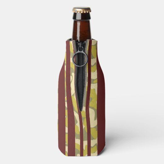 Bold Abstract Stripes Pattern Any Age Birthday  Flesjeskoeler (Fles Achterkant)