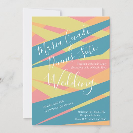 Bold Abstract Typografie Kaart (Voorkant)