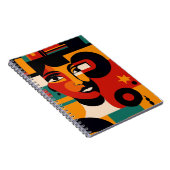 Bold Abstracte vrouw Notitieboek (Rechterzijde)