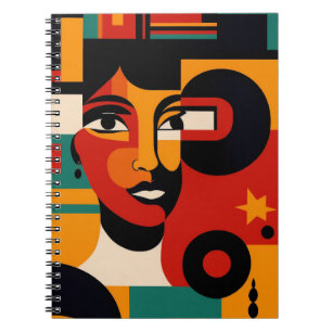 Bold Abstracte vrouw Notitieboek