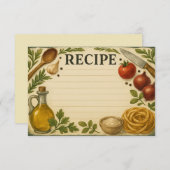 Bold Accents of Tuscany Recipe Card (Voorkant / Achterkant)