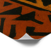 Bold African Pattern Poster – Tribal-Inspired (Hoek)
