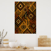 Bold African Pattern Poster – Tribal-Inspired (Keuken)