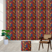 Bold African Wax Print Tegel Tegeltje