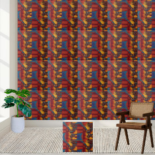 Bold African Wax Print Tegel Tegeltje
