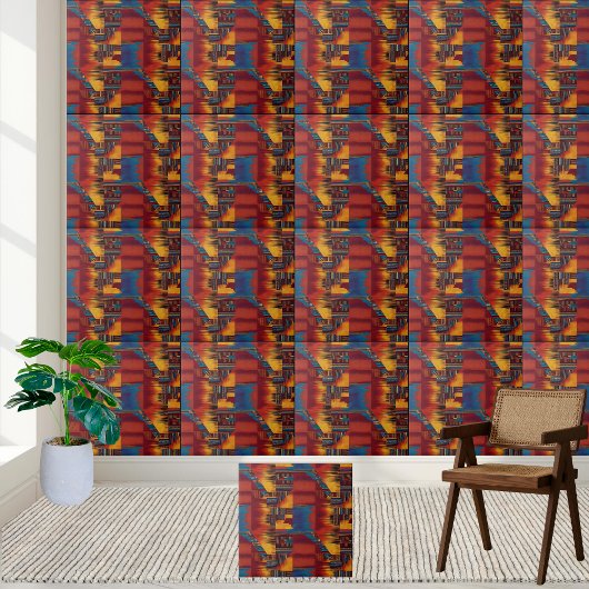 Bold African Wax Print Tegel Tegeltje