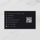 Bold Afro Black Woman Empowerment Ontwerp Visitekaartje (Achterkant)