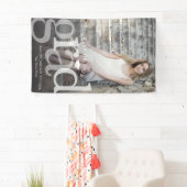 Bold AFSTUDEERDER Black Ombre Overlay Foto Afstude Spandoek (Insitu)