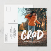Bold afstudeerder foto afstuderen briefkaart uitno (Voorkant / Achterkant)