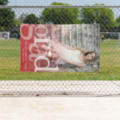 Bold AFSTUDEERDER Red Ombre Overlay Foto Afstudere Spandoek (Insitu)