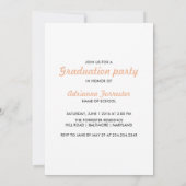 Bold Afstudeerder Roos Gold Typografie Foto Kaart (Achterkant)