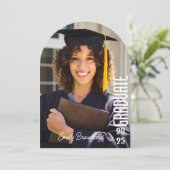 Bold Afstuderen Arch Foto Afstudeerfeest Kaart