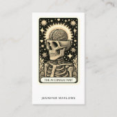 Bold AI Consultant Tarot Card Business Card Visitekaartje (Voorkant)