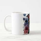 Bold American Pit Bull Terrier Waterverf Art Mok (Links)