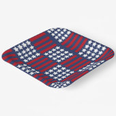 Bold American Spirit Stars & Stripes Viering Papieren Bordje (Gebogen)