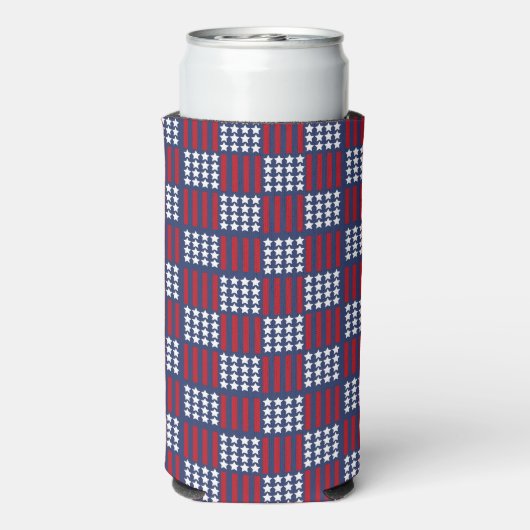 Bold American Spirit Stars & Stripes Viering Seltzer Blikjeskoeler (Seltzer Achterkant)