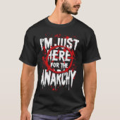 Bold Anarchy Statement Rebellious Punk Style Desig T-shirt (Voorkant)