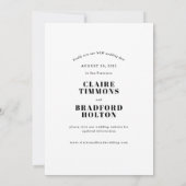 Bold and Cheeky Typographic Wedding Postponement Save The Date (Achterkant)