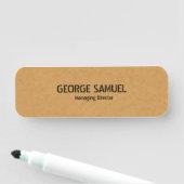 Bold and Molded Construction Business Classic Naamplaatje (In situ)