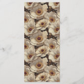 Bold Anemones Aesthetic Garden Wedding Menu (Achterkant)