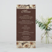Bold Anemones Aesthetic Garden Wedding Menu (Staand voorkant)