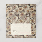 Bold Anemones Themed Mountain Wedding Plaatskaartje (Buitenkant ongevouwen)