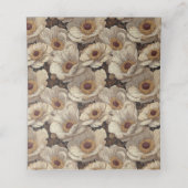 Bold Anemones Themed Mountain Wedding Plaatskaartje (Binnenkant ongevouwen)