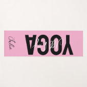 Bold Any Color Personalized Name Yoga Mat (Voorkant (horizontaal))