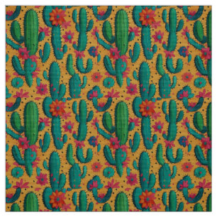 Bold Arizona Saguaro Flowering Cactus Stof