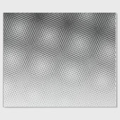 Bold Artsy Black en White Moiré Pattern Cadeaupapier (Vlak)