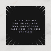 Bold Artsy Video Gaming Game Testing Joypad Modern Vierkante Visitekaartje (Achterkant)