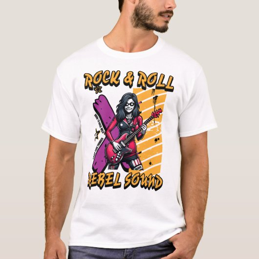Bold Artwork Design for Modern Rock Music Lovers T-shirt (Voorkant)