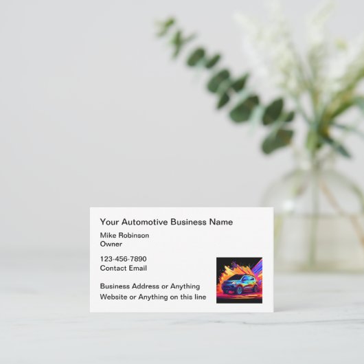 Bold Automotive Services Visitekaartjes Design (Staand voorkant)