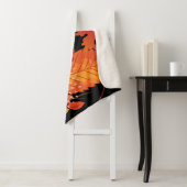 Bold Autumn Leaves Medley Sherpa Blanket Sherpa Deken (In situ)
