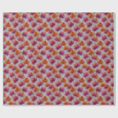 Bold Autumn Maple Leaves on Textured Gray  Cadeaupapier (Vlak)