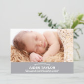 Bold Baby Birth kondiging Aankondiging (Staand voorkant)