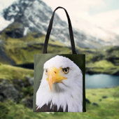 Bold Bald Eagle Head Patriottische Canvas tas