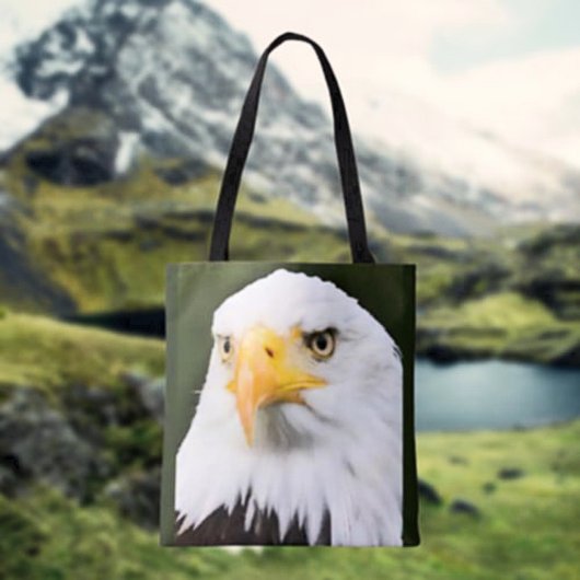 Bold Bald Eagle Head Patriottische Canvas tas