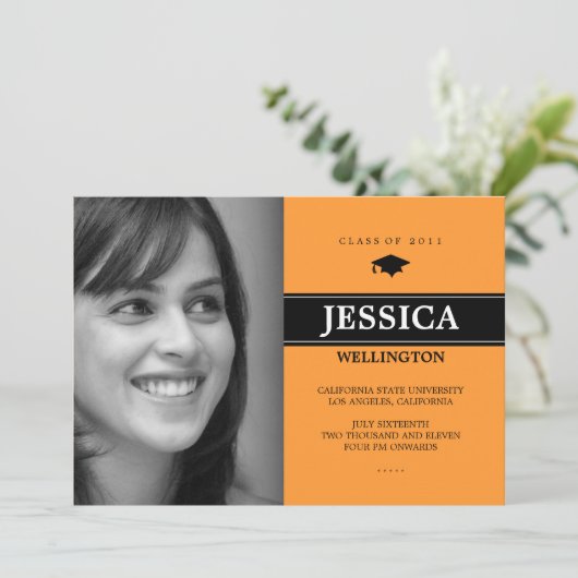 Bold Bar 1 Aankondiging van het Foto Afstuderen (Staand voorkant)