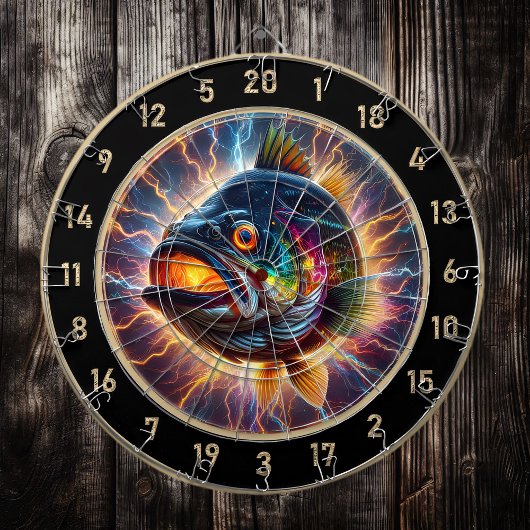 Bold Bass Dart Board Showpiece Creatie Dartbord