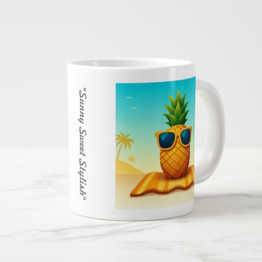"Bold Beach Mood" Grote Koffiekop (Voorkant rechts)